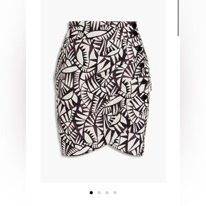 Ba&sh Oster Wrap Effect Pleated Printed Skirt - BA&SH Size 2, US Size 6, NWT